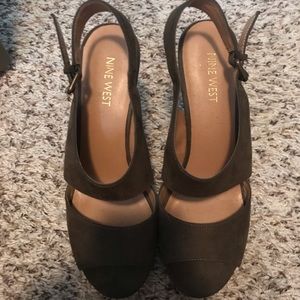 Nine West Wooden Wedges 7 1/2